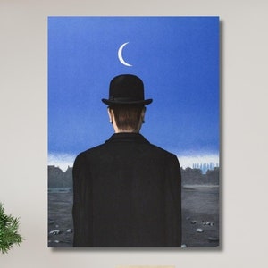 René Magritte, O Mestre-Escola (1954), Pintura, Pôster, Arte de Parede, Tela de René Magritte, Pôster em Tela de O Mestre-Escola, Reprodução de Artes de Parede