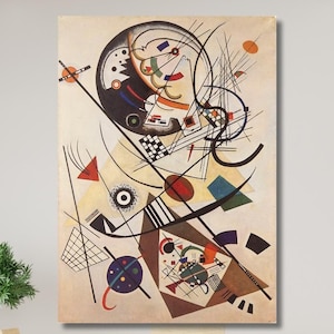 Wassily Kandinsky Transverse Line 1923 Oil Painting Prints, Wassily Kandinsky Artwork , Wassily Kandinsky Wall Art, Wassily Kandinsky Poster