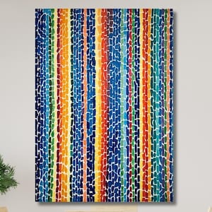 Vento, sole e fiori di Alma Thomas 1972 Stampe di dipinti a olio Arte, Alma Thomas Arte murale, Alma Thomas Opere d&#39;arte Mostra Opera d&#39;arte Stampa