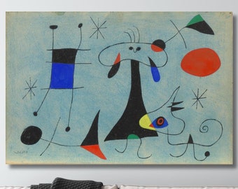 Joan Miro Joan Miro The Sun (El Sol) 1949 Painting, Joan Miro Exhibition Print, Joan Miro Vintage Print, Joan Miro Artwork Canvas Or Posters