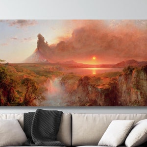 Frederic Edwin Chruch Landscape Sunset Paintings Prints, Frederic Edwin Church Artworks Poster, Frederic Edwin Church Exhibition Poster Arts