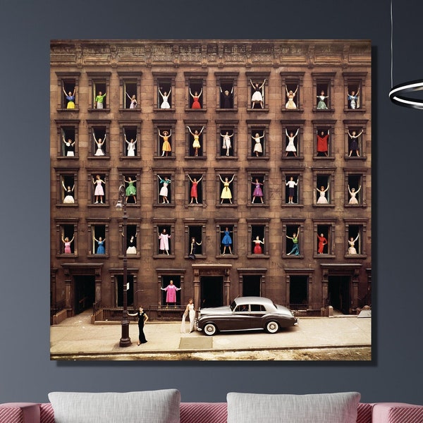 Girls in the Windows By Ormond Gigli Canvas Art , Ormond Gigli Canvas Wall Decor, Girls in the Windows Poster, NYC Models, Fassion Wall Art