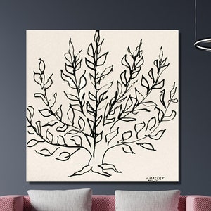 Henri Matisse The Plain Tree Poster, Henri Matisse Tree Wall Art, Henri Matisse Canvas, Henri Matisse Print, Henri Matisse Kubizm Wall Decor