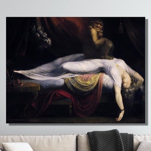 The Nightmare Painting By Henry Fuseli Oil Painting Arts, Henry Fuseli Artwork, The Nightmare Henry Fuseli Exhibition, Henry Fuseli Wall Art