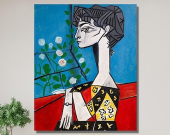 Pablo Picasso Print, Pablo Picasso The Woman Painting Print, Pablo Picasso Artwork Print, Pablo Picasso Wall Art, Pablo Picasso Woman Canvas