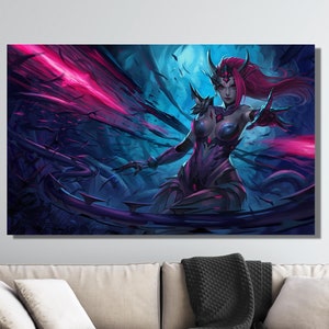 LoL Zyra Print LoL Zyra Poster, League Of Legends Poster, Ready To Hang LOL Best Heroes Print, Best Atacker Print Canvas, RiZE OF The THORNS