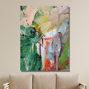 Impressão em tela de Willem De Kooning, pôster em tela de arte abstrata de Willem De Kooning, pintura de Willem De Kooning, arte em pôster de Willem De Kooning