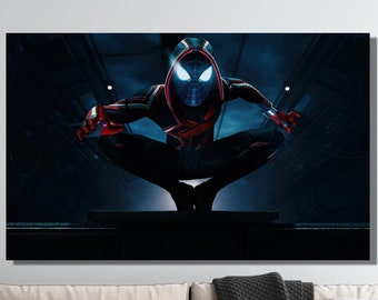Spiderman Leinwand, Spiderman Wandkunst, Spiderman Poster Druck, Spider-Man Poster Druck, Spiderman Wohnkultur, Spider-Man Leinwand, fertig zum Aufhängen