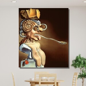 Salvador Dali Painting Oil Painting Wall Art, The Persistence of Memory, Salvador Dali Wall Art, Salvador Dali Painting Canvas Poster Prints