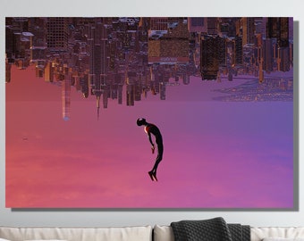 Plakat Spiderman Wydruk, Plakat Miles Morales Wydruk, Plakat Filmowy Spiderman, Wydruk Spiderman, Plakat Filmowy Spiderman Wydruk, Płótno Spiderman
