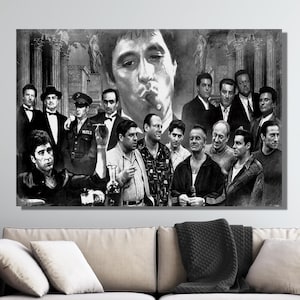 Gangsters Last Supper Poster, Gansters Canvas Prints, Famous Gangsters Poster Art, Office Decor, Home Decor , Movie Posters, Gansters Movies