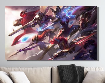 LoL Ekko Poster, League Of Legends Poster, LoL Heroes Poster, LoL Syndra Poster, LOL Olaf Poster, LoL Jhin Poster, LoL Zac Poster, LoL Print