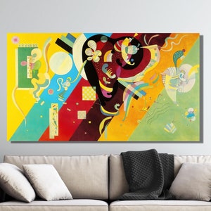 Wassily Kandinsky Print, Wassily Kandinsky Canvas Wall Art, Wassily Kandinsky Paintings Art, Wassily Kandinsky Artwork, Ready To Hang Art