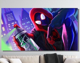 Spiderman Movie Poster, Spiderman Movie Wall Art, Spiderman Movie Canvas, Spiderman Movie Print, Amazing Spiderman Movie Poster Canvas Print