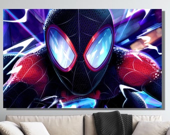 Spider-Man Poster Print, Spiderman Poster Prnt, Spiderman Leinwand, Spiderman Wandkunst, Spiderman Wohnkultur, Spider-Man Leinwand, fertig zum Aufhängen