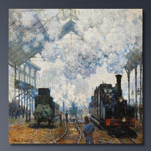 Claude Monet Railway Station Painting Prints, Claude Monet Wall Art, Claude Monet Artwork, Claude Monet Exhibition, Claude Monet Canvas Arts