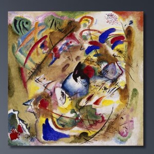 Wassily Kandinsky Improvisation (Sea Battle) Oil Painting, Wassily Kandinsky Painting, Wassily Kandinsky Artwork, Wassily Kandinsky Wall Art