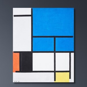 Piet Mondrian Place de la Concorde Painting Print, Neoplasticism Geometric, Vintage Poster, Piet Mondrian Exhibition, Piet Mondrian Wall Art