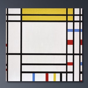 Piet Mondrian Place de la Concorde Painting, Neoplasticism Geometric, Vintage Poster, Piet Mondrian Exhibition Print, Piet Mondrian Wall Art