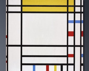 Piet Mondrian Place de la Concorde Malarstwo, Neoplastycyzm Geometryczny, Plakat Vintage, Piet Mondrian Wystawa Druk, Piet Mondrian Sztuka Ścienna