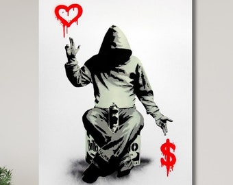 Banksy - Kids on Guns - Limited Edition Lithographic Poster Cm