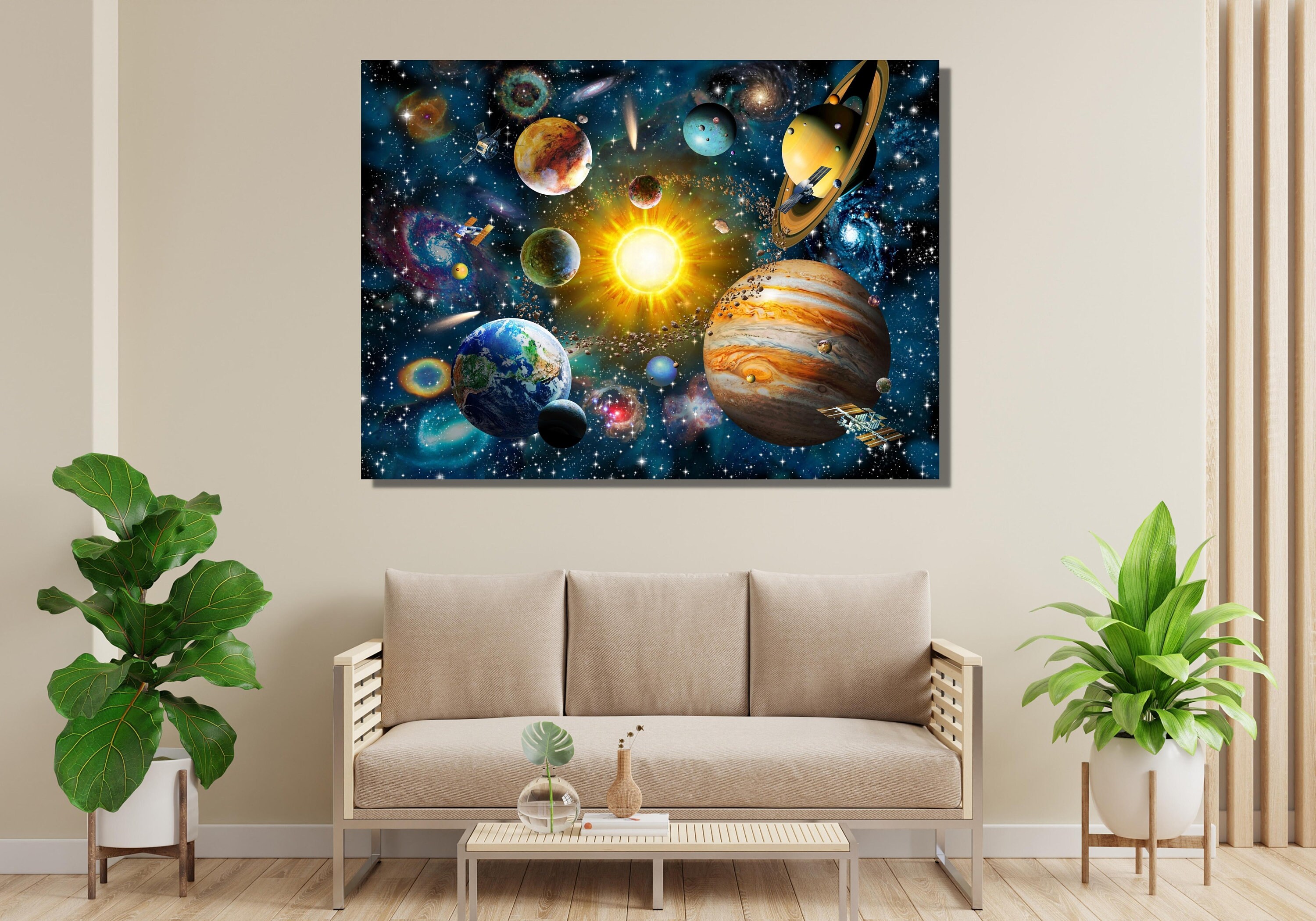 Solar System Poster Solar System Wall Art Solar System Etsy Canada