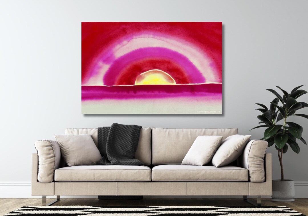 Georgia Okeeffe Sunrise Landscape Oil Painting Arts, Georgia O'keefe ...