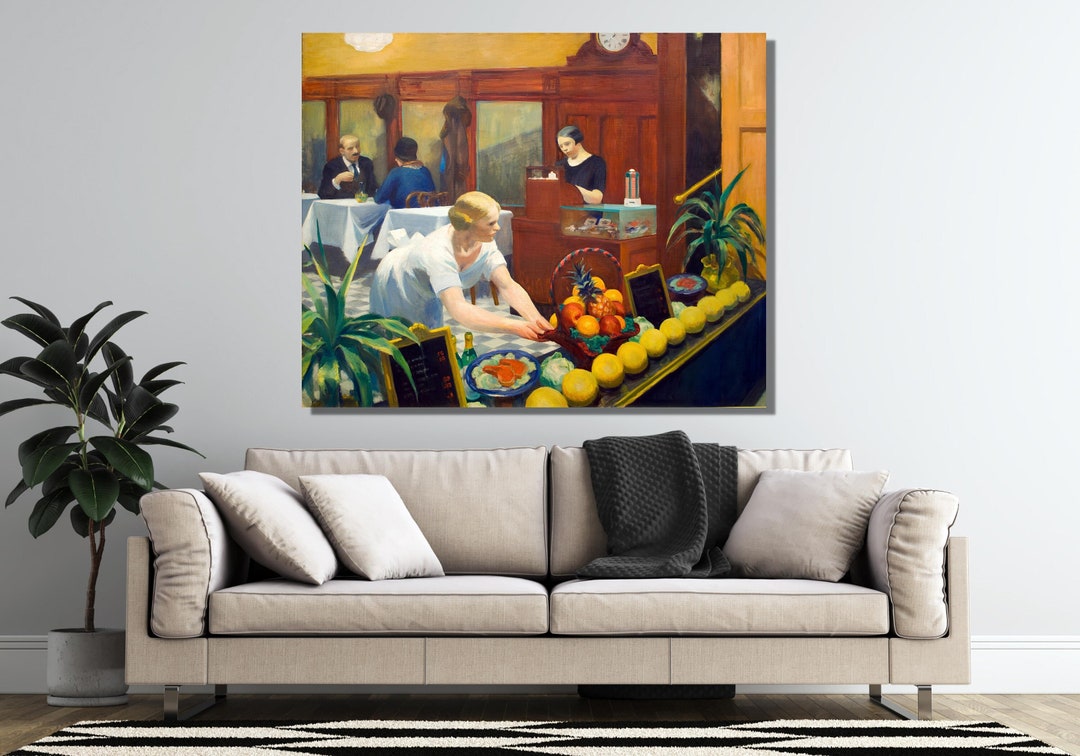 Edward Hopper Grocery Store Canvas Print Wall Art, Edward Hooper