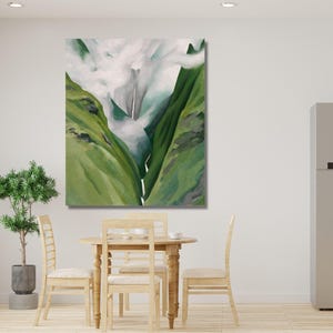 Georgia O'Keeffe Lao Valley Maui Hawaii Painting Print, Georgia O'Keeffe Lao Valley Maui Hawaii Wall Art, Lao Valley Maui Hawaii Poster Art