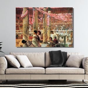 Lawrence Alma Tadema Caracella and Geta Painting Print, Lawrence Alma Tadema Artwork, Lawrence Alma Tadema Exhibition Wall Art Poster Prints