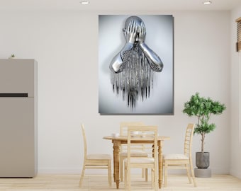 Silver 3D Effect Posters, 3D Silver Effect Wall Arts, Silver 3D Effect Canvas Print, Silver 3D Effect Wall Art, Silver 3D Effect Home Decors