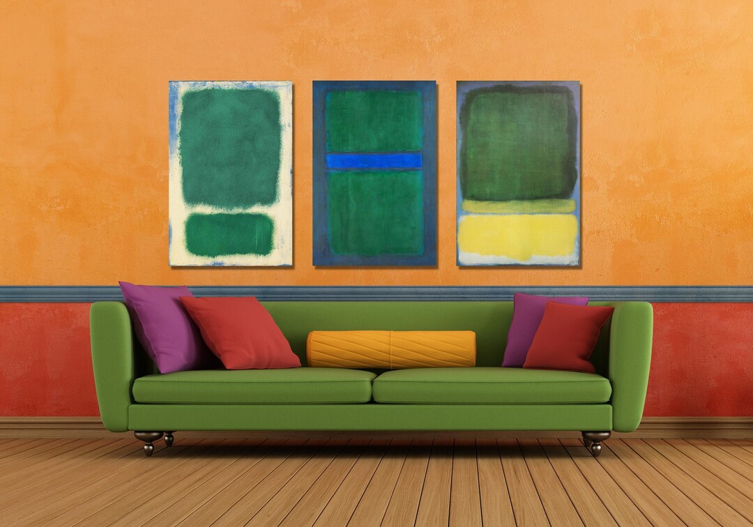 Set of 3 Rothko Painting Poster Print Wall Art, Mark Rothko Poster ...