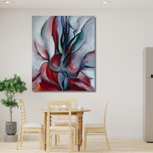 Georgia O'Keeffe Autumn Trees The Maple Oil Painting Prints, Georgia O'keefe Print Poster, Georgia O'Keeffe Wall Art, Georgia Okeffe Artwork