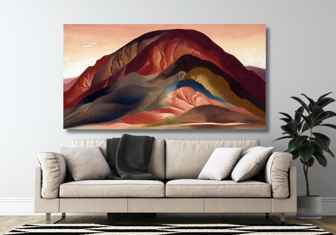 Georgia Okeeffe Mountain Landscape Oil Painting Arts, Georgia O'keefe ...