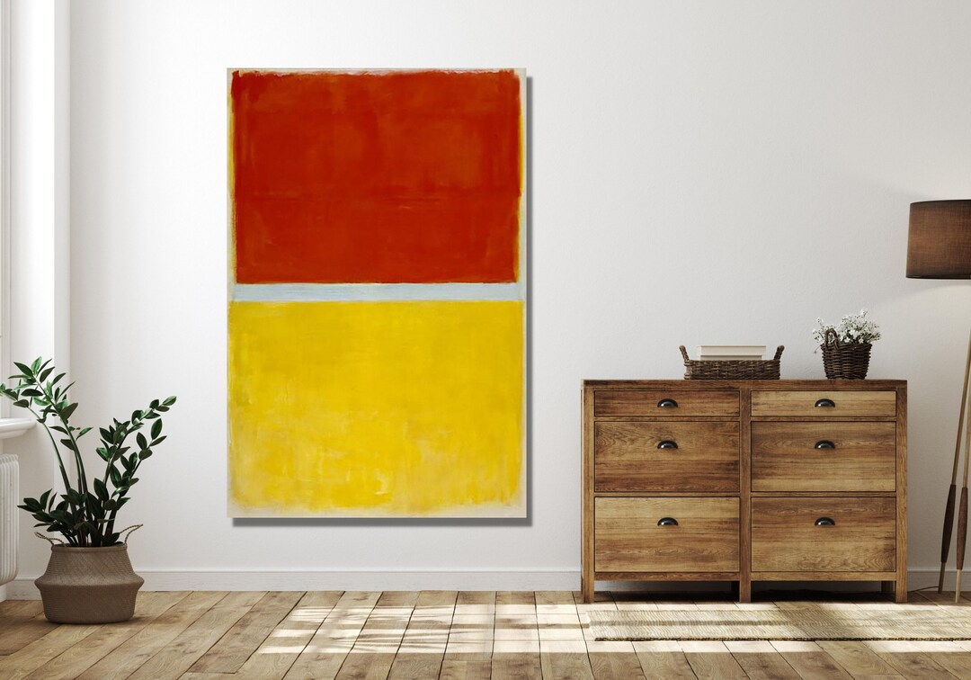 Mark Rothko Red and Yellow Print Art Reproduction Rothko Reproduction ...