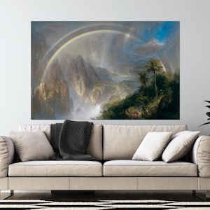 Frederic Edwin Chruch Landscape Rainy Season in the Tropics Paintings, Frederic Edwin Church Artworks, Frederic Edwin Church Exhibition Arts