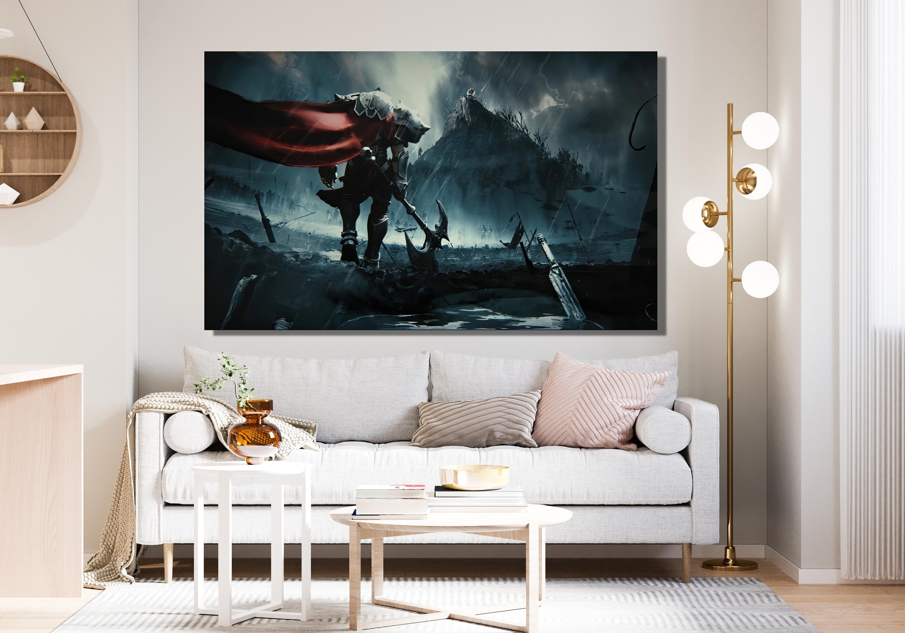 Darius Poster Wall Art, Lol Darius Canvas Poster League of Legends