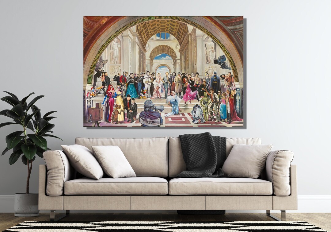 Ancient Rome Symposium Poster Art, Hollywood All Star Print, Meeting of ...