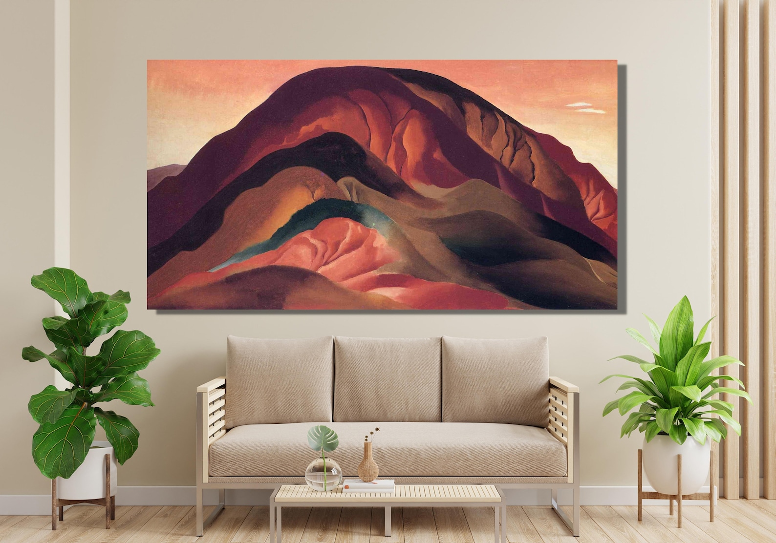 Georgia O'keefe Print, Georgia Okeeffe Mountain,o'keeffe Canvas ...