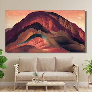 Georgia O'keefe Print, Georgia Okeeffe Mountain,o'keeffe Canvas ...