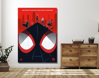 Spiderman film muurdecoratie, Spiderman filmposter, Spiderman print, Spiderman posterprint, Spiderman filmposterprint, Spiderman canvas