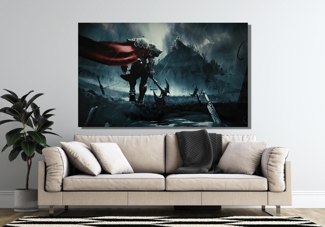 Darius Poster Wall Art, Lol Darius Canvas Poster League of Legends