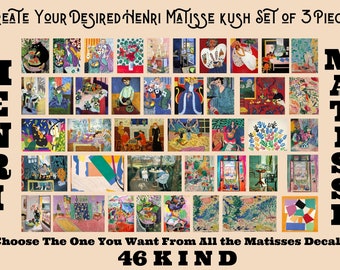 Set Of 3 Henri Matisse 46 Artwork Paintings, Henri Matisse Poster, Henri Matisse Canvas Print, Henri Matisse Wall Art, Henri Matisse Artwork