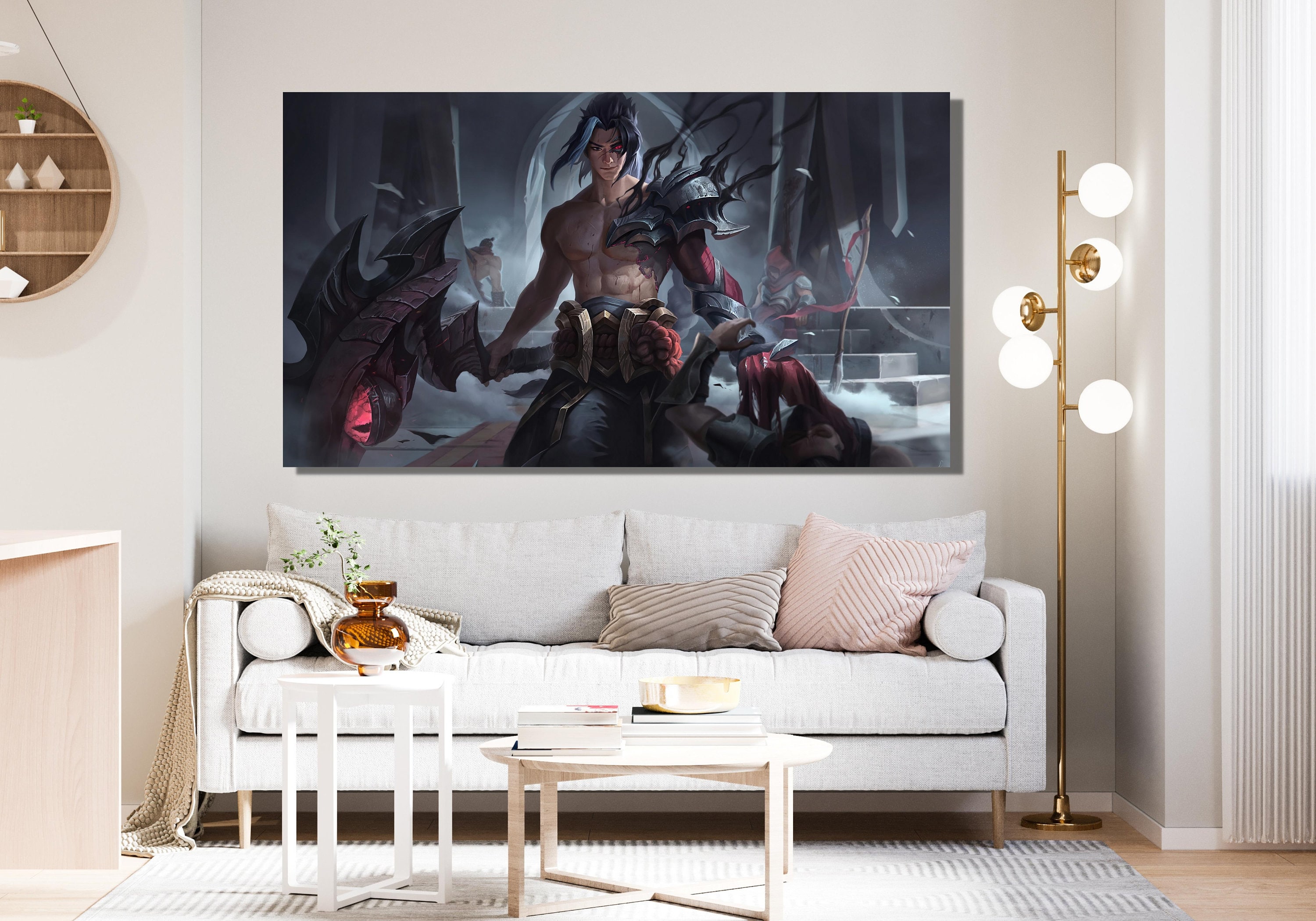 LOL Kayn Poster Print, Kayn Canvas Wall Art Poster League of
