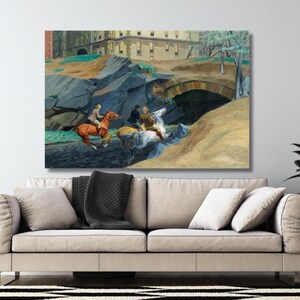 Edward Hopper Bridle Path 1939 Schilderij Muurdecoratie, Edward Hopper Poster, Edward Hopper Zeilsport Canvas Kunst, Reproductie Print Muurdecoratie