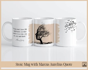 Marcus Aurelius Quote Mug: Stoic Philosophy Gift