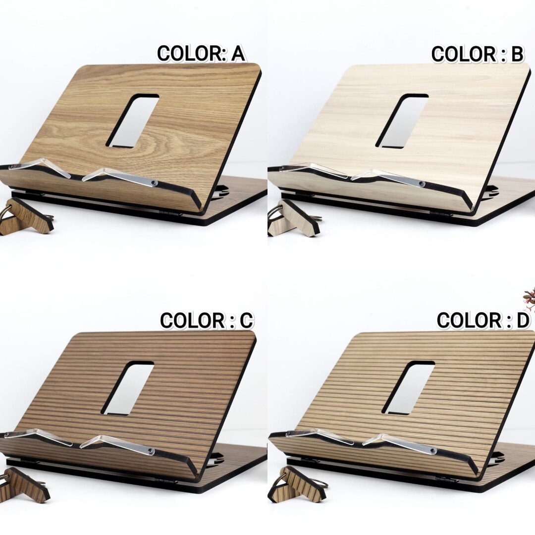 Wood Book Reading Stand Wooden Reading Stand Macbook Stand Etsy