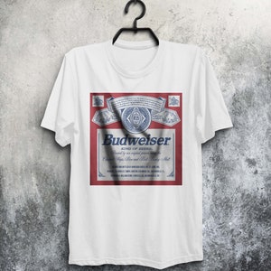 Officially Licensed Budweiser Beer Retro T Shirt