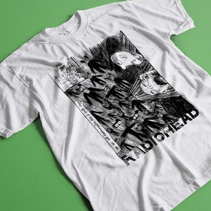 RADIOHEAD SCRIBBLE 2000 White Retro T-Shirt