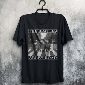 THE BEATLES Tee T Shirt John Lennon Rock Logo Apparel Vintage